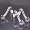 DHL Navio de 10 mm 14mm 18mm machos machos de ￳leo de vidro f￪mea tubos de ￡gua para plataformas de ￳leo Bongos de vidro espessos tigelas de ￳leo para acess￳rios para fumantes