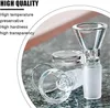 14mm 18mm Male Joint Glass Bowl Piece Slides Handle Pipe For Bong Oil Rigs
