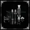 14mm 18mm Titanium Tips Nail Glass Kits Keck Clip Mini NC Wax Oil Dab Rigs Nector Collector NC Straw Bong Accessories Rigs Water Pipes