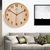 Orologio da parete con cornice in legno da 11 pollici Orologio silenzioso moderno stile semplice Regalo di Natale Home Office Scuola Cucina Camera da letto Soggiorno Decorazione