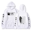 2021 Anime Sweat à hoodie Attaque sur Titan Pull Casual Streetwear Streetwear Harajuku Sweatshirt Hommes / Femmes Unisexe Sport Sweat à capuche Y1120