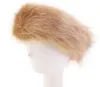Womens Faux Fur Winter Havanda de invierno 7 colores Fashion Head Wrap Wrap Oreep Oreepuffs Cubierta Accesorios para el cabello Envío gratis