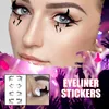 Halloween Eye shadow eyeliner stickers Temporary Tattoos makeup tools bats spider terrorist fashion party decoration eyes patch