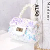 Kids Handbags Fashion Bag Girls Bags Children Purse Children's Shoulder Messenger Handbag Sequin Princess Chain Pearl 3041 Q2