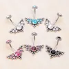 Gem Navel Piercing Belly Button Ringen Bar Chirurgisch Staal Bungelen Ombligo Party Barbell voor Vrouw Sexy Lichaam Sieraden