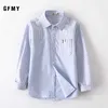 GFMY Spring Autumn100% Cotton Full Sleeve Children Fashion Splicing Boys Shirts 3T-16T Casual Big Kid Clothes Shirt 6613 210713