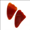 Jewelry Cleaners & Polish Onyx Designer Red Gouache Scraper Gua Sha Masr For Face Natural Stone Guasha Mas Beauty Skin Care Slimming Tools L