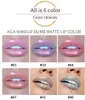 Handaiyan 6Colors Glow Glitter Shimmer Mermaid Lipgloss Lip Tint Moisturizing Waterproof Metal Long Lasting Liquid Lip Gloss Lip Balm