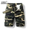 Men's 100% Cotton Military Cargo Shorts 2021 New Spring Summer Men Casual Male Loose Breeches Bermuda Multi-Pocket Short Pants X0705