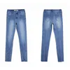 Catonatoz 2160 Chegou Jeans Jeans Ladies Cotton Pearl Jeans Jeans Jeans Estrelados femininos rasgados jeans skinny para fêmea 210302