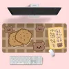 1pc Cute Creative Game Computer Keyboard Long Table Mat Kawaii Desk Teen Girls Mouse Pad Bedroom Office Supplies