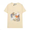 여성 남성 디자이너 T 셔츠 Tshirts 패션 레터 인쇄 짧은 소매 고양이 레이디 티 캐주얼 옷 티셔츠 의류
