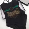 Tête de chat maillots de bain de luxe femmes strass mode maillot de bain dame Style décontracté noir maillots de bain femme plage voyage costume