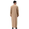 Abbigliamento etnico Marocco Turchia Uomini islamici musulmani Thobe Stampa Cerniera Kimono Abito lungo Abito saudita Abaya Caftano Islam Dubai Abbigliamento arabo