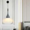 Lampes murales colorées rétro nordiques pour restaurant, abat-jour créatif en aluminium pour salon, lampe de chevet Simple pour chambre à coucher