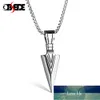 OBSEDE Punk Titanium Steel Necklace Charms Spear Arrow Pendants Necklace for Men Jewelry Gold Silver Color Chain Friend Gifts Factory price expert design Quality