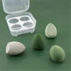 4pcs/box Cosmetic Puff Makeup Sponge with Storage Box Foundation Powder Sponges Beauty Tools Women Make Up Accessories