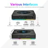 X96 X4 Android 11 TV BOX Amlogic S905X4 4GB 32GB 2.4&5G Dual Wifi BT 8K HD RGB Light Media Player Smart TV Receiver Set Top Box