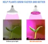 E27 Pflanzen wachsen Licht Vollspektrum-Glühbirne LED-Beleuchtung AC85-265V Hydrokultur-Wachstumslichter Wachstumszelt Box Sämling
