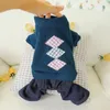 Dog Apparel Outfit Jumpsuit Fahion Puppy Casual Style Pet Costume For Small Uniform Sweater Denim Pants Clothes