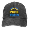 Puck Futin Dad Hat Casquette de baseball pour hommes années 90 en coton lavé Casquettes de baseball réglables à bretelles