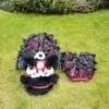 Costume de mascotte de danse du lion de 14 pouces pour enfants de 5 à 10 ans, accessoires de dessin animé en pure laine, sous-jeu drôle, tenue de défilé, robe de sport, fête traditionnelle, 259 ans