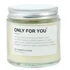 Handgemaakte Clear Geurkaarsen Kokosnoot Sojas Wax Aromatherapie Essentiële Olie Kaars Glas Can Packaging Aangepaste Logo Bruiloft Thanksgiving Day Gift JY0790