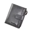 Portefeuilles homme court véritable porte-cartes en cuir Snap marque Mini sac à main pliant concepteur sac à monnaie mâle de haute qualité