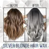 Pommade de cire pour cheveux gris argenté temporaire pour les personnes coloration de luxe teinture pour cheveux gris boue traitement lavable avec tenue toute la journée NonGre7187168