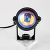 2021 Nieuwe USB Rainbow Sunset Projectie Lamp LED Sfeer Nachtlampje Home Koffie Bar Indoor Projector Lampen Buiten Decoratieve Lichten