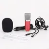 Zestaw mikrofonu komputerowego Professional 3.5mm Wired Mic skraplacza Mikrofony dźwiękowe z Shock Mount Sounding Card Palter i statyw do nagrywania biusterapcasting