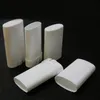 Portable DIY 15ml Plastic Empty Oval Lip Balm Tubes Deodorant Containers Clear White Lipstick Fashion Cool