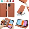 Anti-Diebstahl-Ledertaschen für iPhone 13 12 Mini 11 Pro Max XSMax XR X Hülle SE2020 8 7 6 6S Plus Business Flip Wallet Case Card Solt Cover