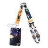 20pcs/lot J2524 Cartoon Girls And Cat Hard Staff Identification Name Badge ID Access Exhibition Card With Lanyards