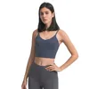 Shockproof Yoga Bra LU149 Running Gym Sports Bra Top Women Widen Hem Push Up Workout Shirt Fitness Yoga Crop Tops Brassiere6785907
