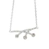 Necklace Settings for Pearls Zircon Mounting 925 Sterling Silver Chain Base with 3 Blanks 4 Pieces6712788