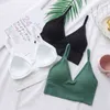 Drop Vip 3PCS Femmes Sexy Crop Tops Bra Top Femme Streetwear Sous-vêtements sans couture Sport Lingerie Tee Push Up Bra Crop Top 211110