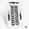 10 Paar magnetische Wimpern-Set, Magnet-Flüssigkeits-Eyeliner-Wimpern, kein Kleber, Pinzette, wasserdicht, dauerhafte Wimpernverlängerung