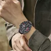 Oronoloio Uomoカジュアルメンズウォッチトップブランドラグジュアリーデザイナースポーツウォッチメンズデジタル腕時計クォーツ時計Reloj Hombre G1022