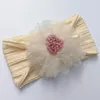 A985 Europa Mode Infant Baby Mädchen Weiche Nylon Stirnband Spitze Blume Haarband Nette Mädchen Prinzessin Kinder Headwrap