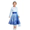 Anna Sukienka Dziewczyny Elza 2 Cosplay Costume Dla Dzieci Księżniczka Sukienki Sleeping Beauty Mermaid Snow White Halloween Party Fancy Vesti G0925