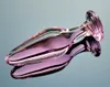 Pink Crystal Butt Plugs Set Pyrex Glass Anal Dildo Ball Bead Fake Penis Female Masturbation Sex Toy Kit för vuxna kvinnor Män Gay S09968980
