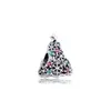 Рождественская елка шарм мода женский ювелирные браслеты 100% реальный серебряный S925 бусины подвеска для женщин