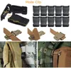 48pcs Tactical Gear Clip Strap Molle Web Dominators Webbing Attachments Kit för ryggsäck Vest Belt Outdoor Hydration Tube