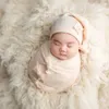 KLV 1SET Baby Mong Wrap Top Count Hat Havband подушка Newborn Photo Photo Props Minal Strance наряды костюм для мальчиков девочек подарок G1023