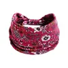 Yoga Sport Sweatband Sport Headwraps Leaf Flower Printed Women's Pannband Brede hårband Fashion Jewelry Will och Sandy