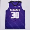 Kansas State Wildcats Basketbol Forması NCAA College Keyontae Johnson Markquis Nowell Nae'Qwan Tomlin Beasley Desi Sills N'Guessan Carter Massoud Iyiola Greene