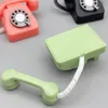 Accessoires de scène rétro miniatures, maison de poupée, faveur de fête nostalgique, mini modèle de téléphone, mini mobilier artisanal pour la maison