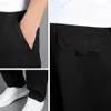 2021 Verano Cintura alta Traje de gran tamaño Pantalones Hombres Cintura elástica Pantalones de negocios rectos Ropa masculina Monos rectos Caliente Y0811