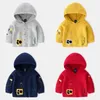 Arrival Autumn Kids Boys Girls Sweaters Hooded Toddler Baby Sweater Cute Cartoon Cardigan Coat Children Clothing 210713
